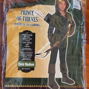 Prince of Thieves Kids Costume - Green and Brown